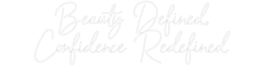Custom Neon Sign Online Editor Beauty Define...