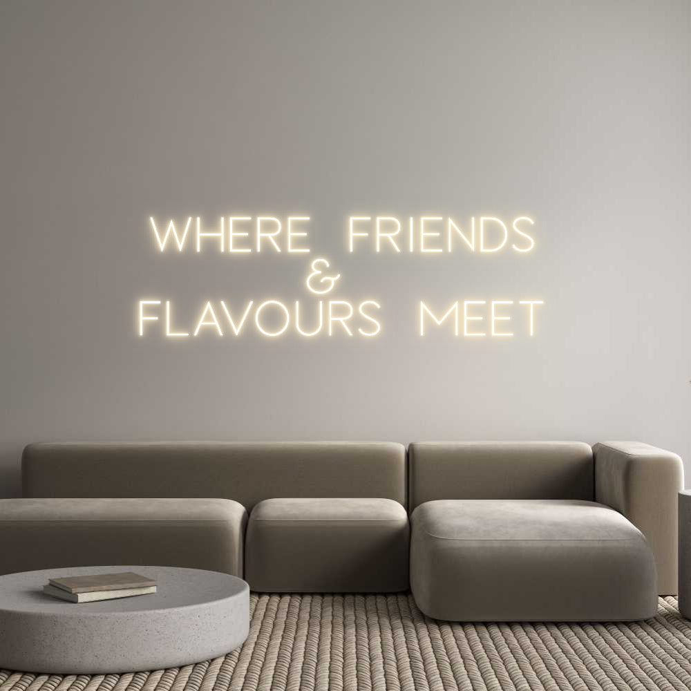 Custom Neon Sign Online Editor Where Friends...