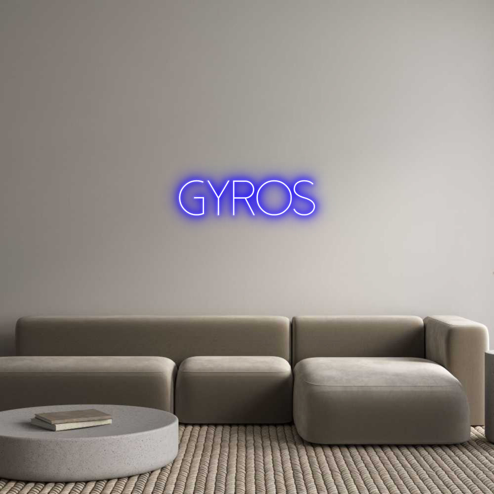 Custom Neon Sign Online Editor GYROS