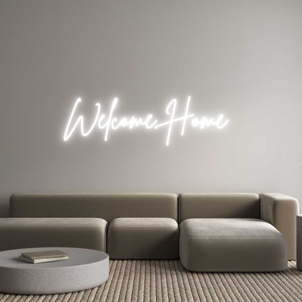Custom Neon Sign Online Editor Welcome Home