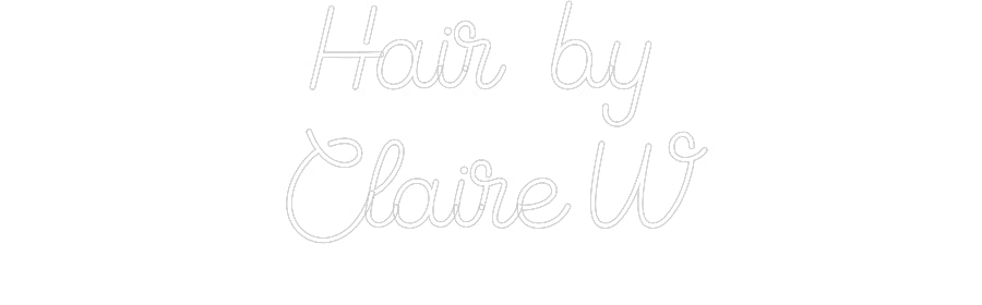 Custom Neon Sign Online Editor Hair by 
Cla...