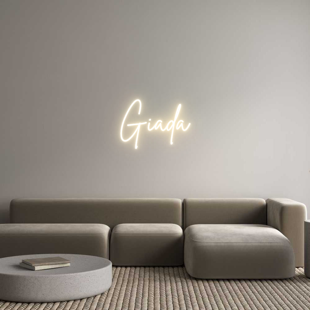 Custom Neon Sign Online Editor Giada