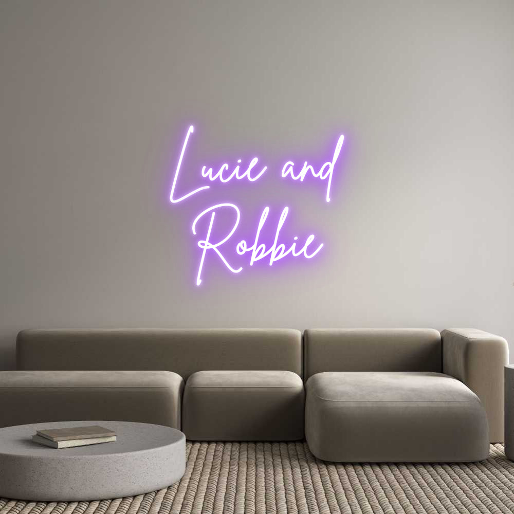 Custom Neon Sign Online Editor Lucie and
Ro...