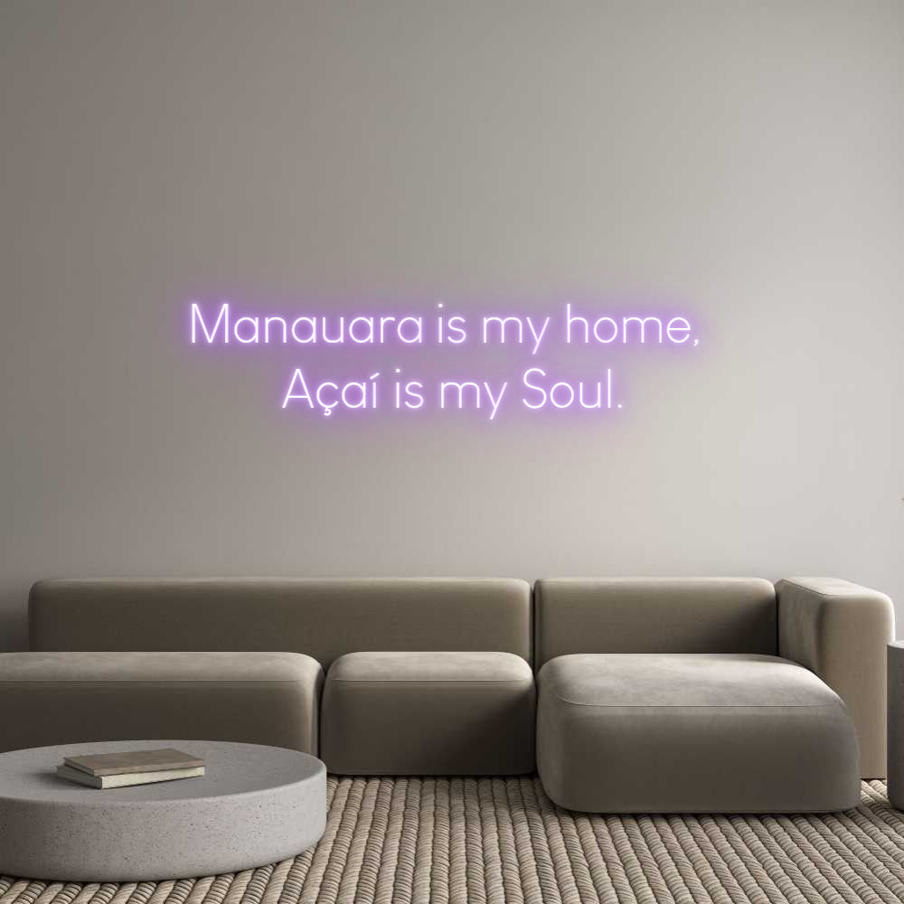 Custom Neon Sign Online Editor Manauara is m...