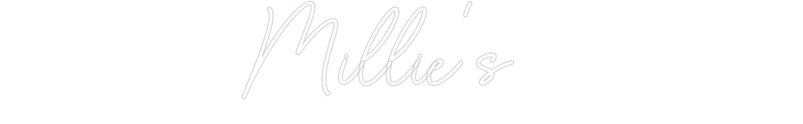 Custom Neon Sign Online Editor Millie’s