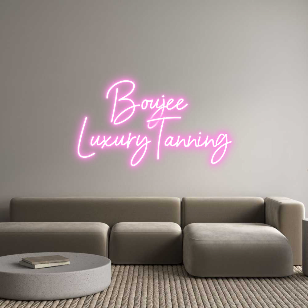 Custom Neon Sign Online Editor Boujee 
Luxu...
