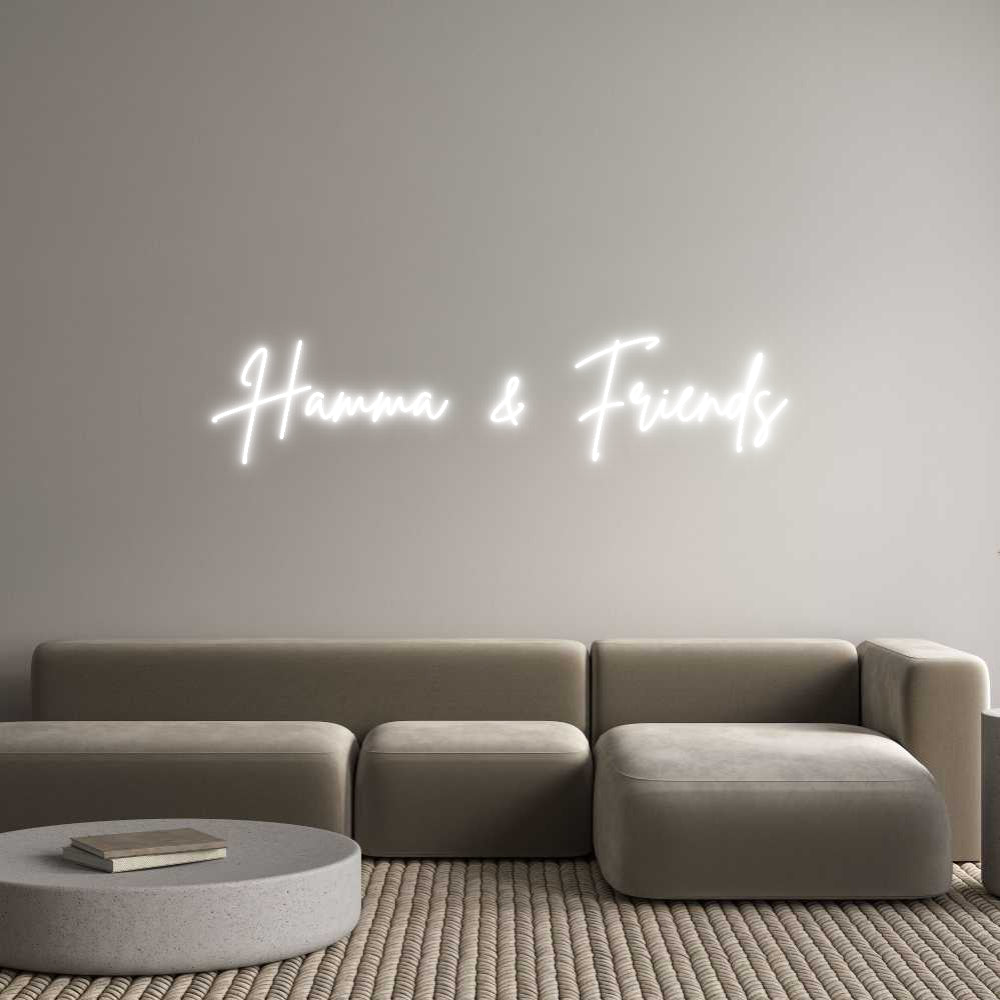 Custom Neon Sign Online Editor Hamma & Friends