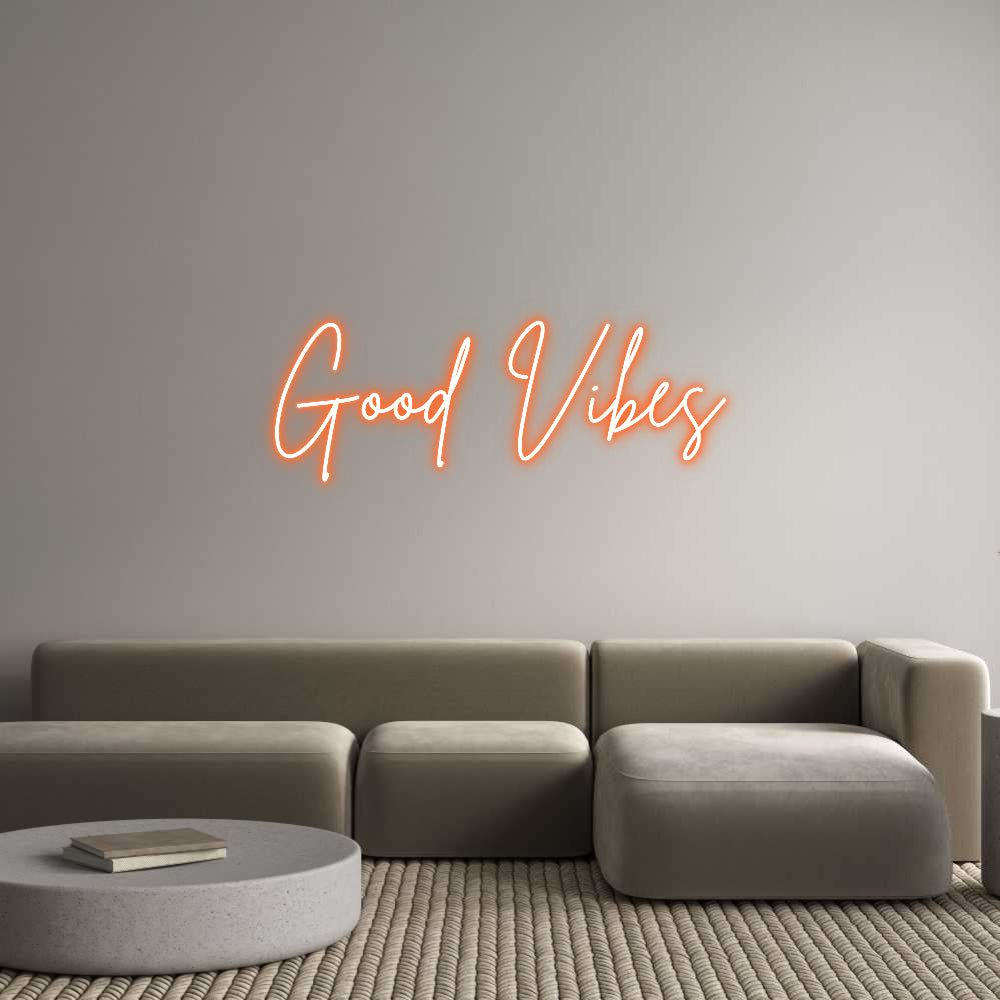 Custom Neon Sign Online Editor Good Vibes