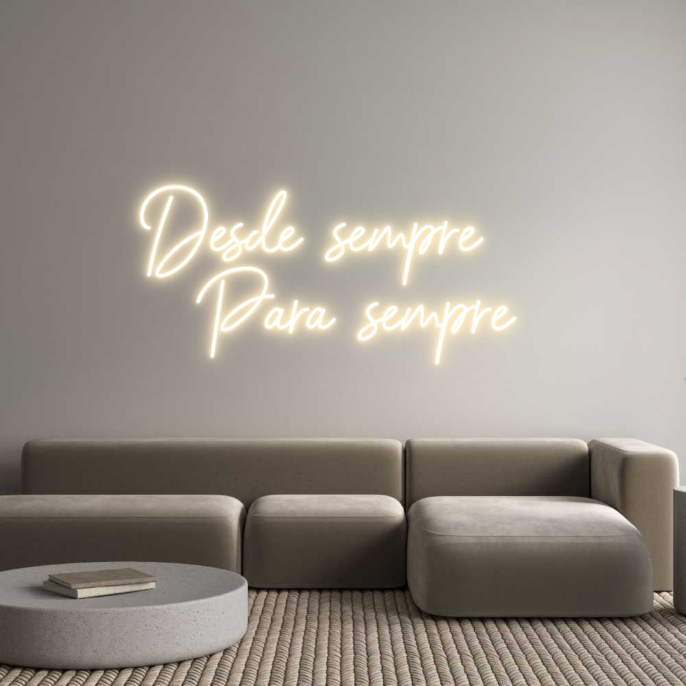 Custom Neon Sign Online Editor Desde sempre ...