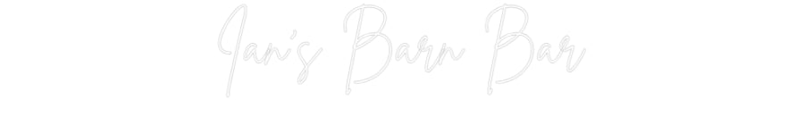Custom Neon Sign Online Editor Ian's Barn Bar
