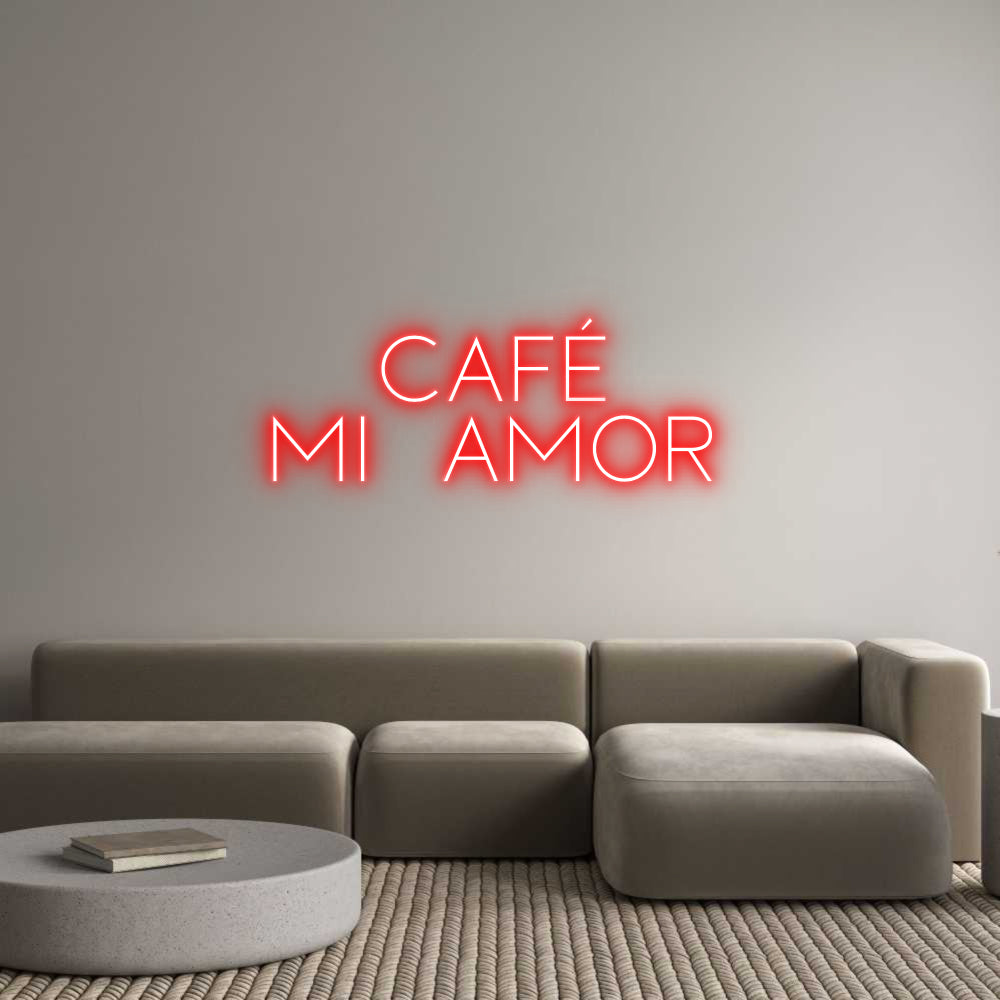 Custom Neon Sign Online Editor CAFÉ
MI AMOR