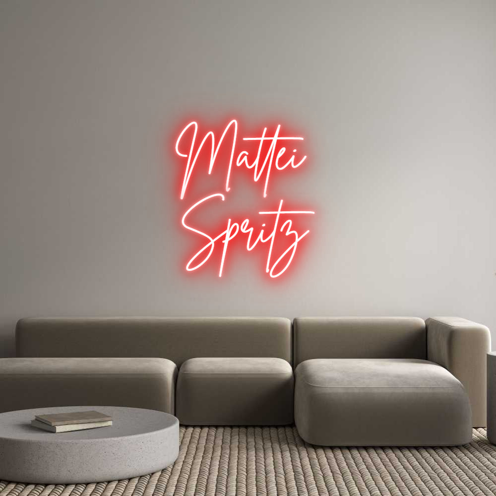 Custom Neon Sign Online Editor Mattei 
Spritz