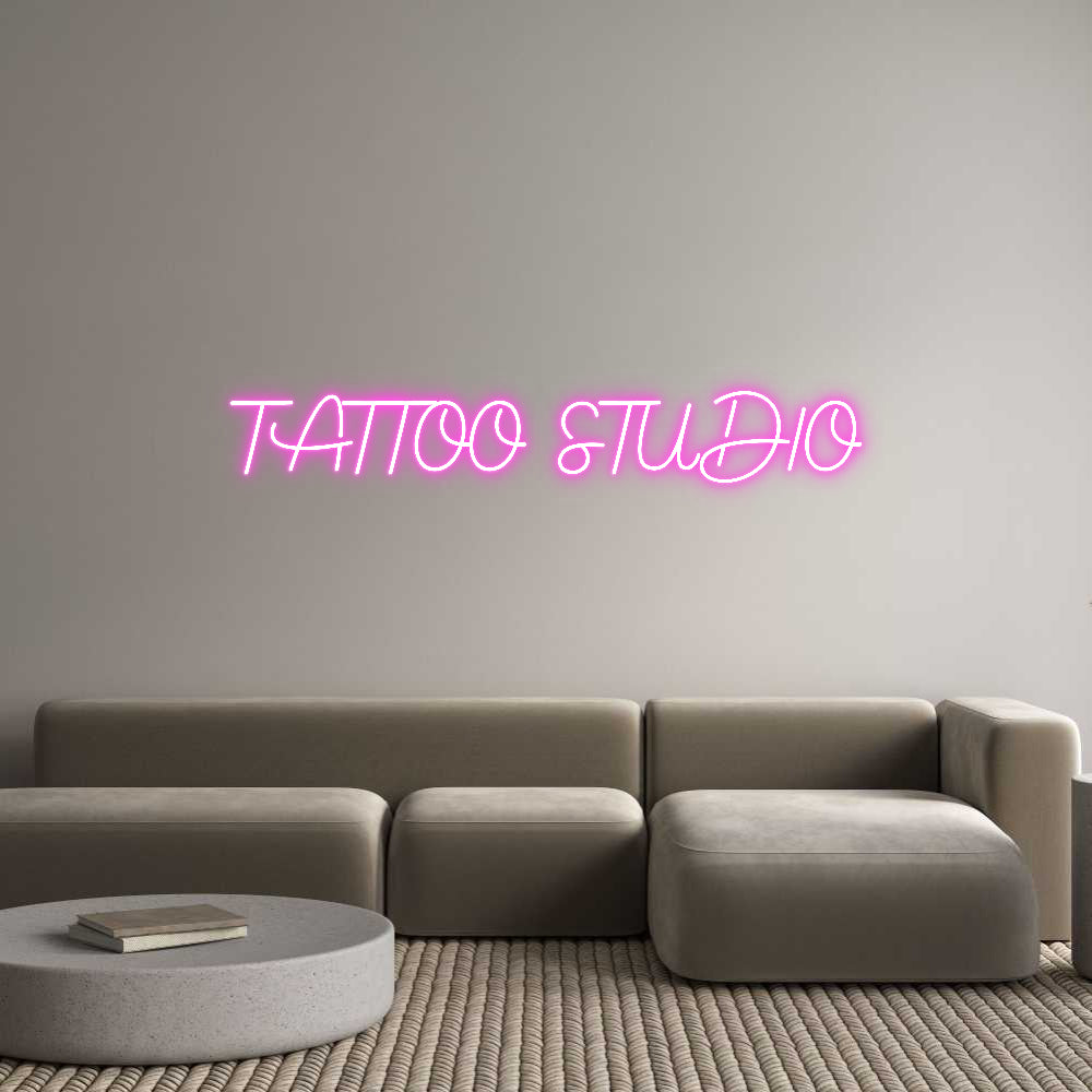Custom Neon Sign Online Editor TATTOO STUDIO