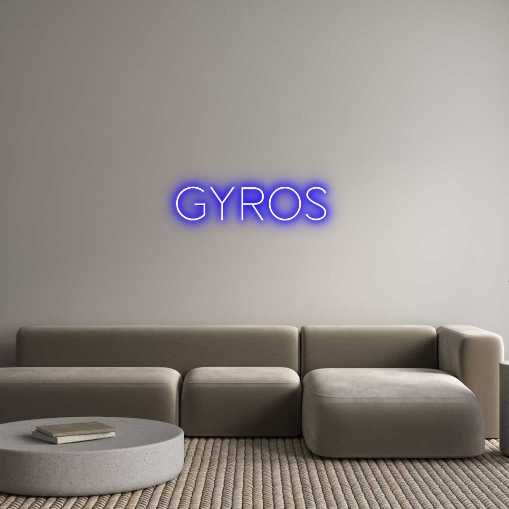 Custom Neon Sign Online Editor GYROS