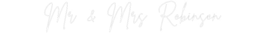 Custom Neon Sign Online Editor Mr & Mrs Robi...