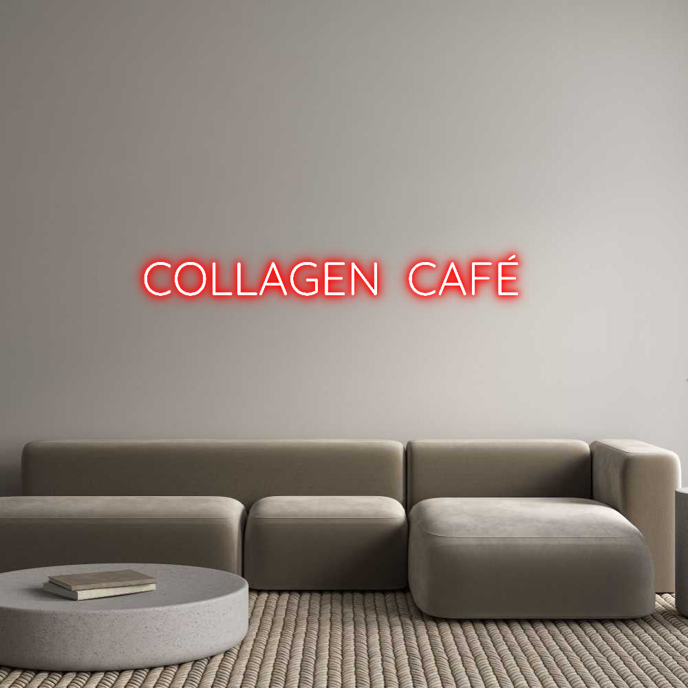 Custom Neon Sign Online Editor COLLAGEN CAFÉ