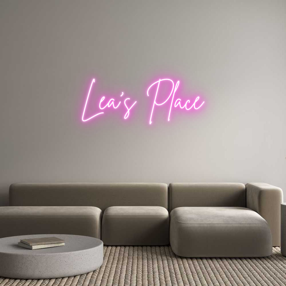 Custom Neon Sign Online Editor Lea’s Place