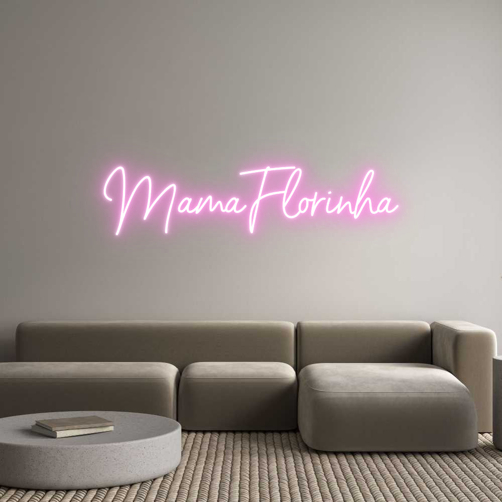 Custom Neon Sign Online Editor MamaFlorinha