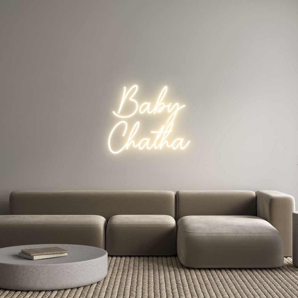 Custom Neon Sign Online Editor Baby
Chatha