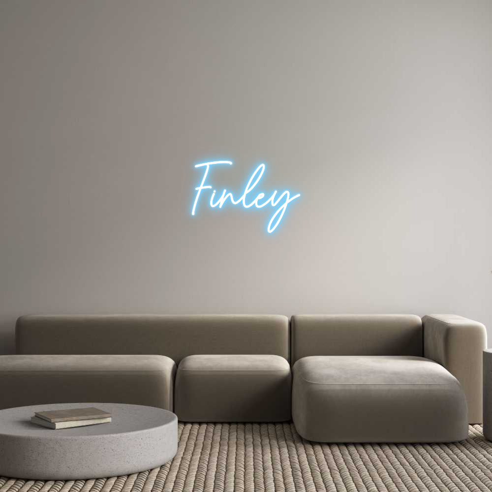 Custom Neon Sign Online Editor Finley