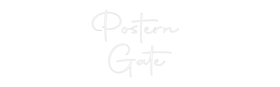 Custom Back Lit Neon Sign Online Editor Postern 
Gate