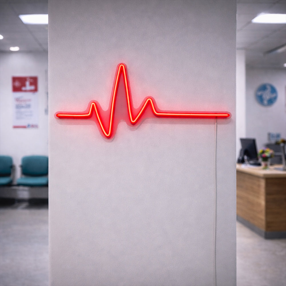 Heartbeat LED Neon Sign - Planet Neon Made in London Neon Signs