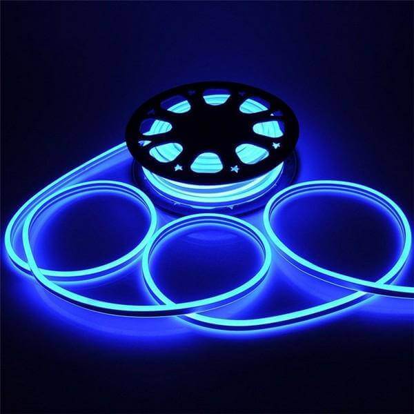 I LumoS 8x16mm BLUE Flexible IP65 Dimmable Double Sided LED Neon Strip Light 12V DC 9W/m - Planet Neon