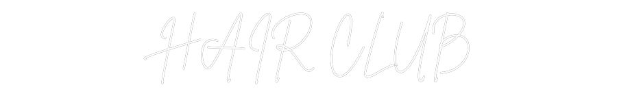 Custom Neon Sign Online Editor HAIR CLUB