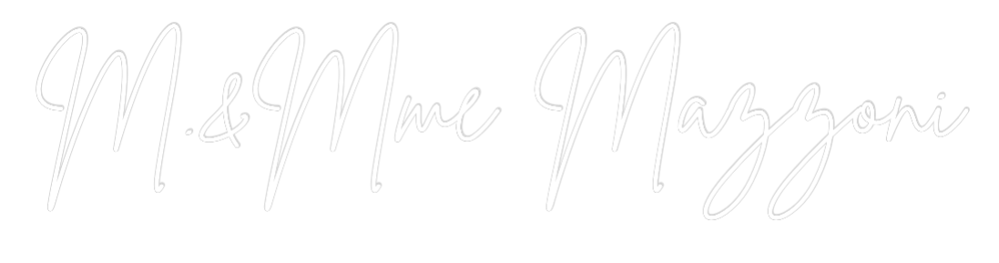 Custom Neon Sign Online Editor M.&Mme Mazzoni