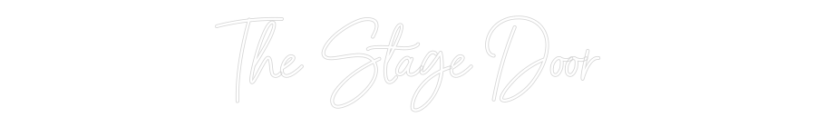 Custom Neon Sign Online Editor The Stage Door
