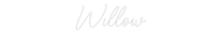 Custom Neon Sign Online Editor Willow