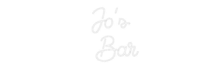 Custom Neon Sign Online Editor Jo’s
   Bar