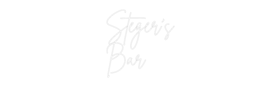 Custom Neon Sign Online Editor Steger’s
Bar