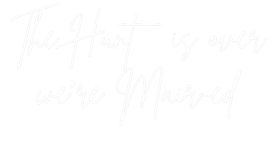 Custom Neon Sign Online Editor The Hunt is o...