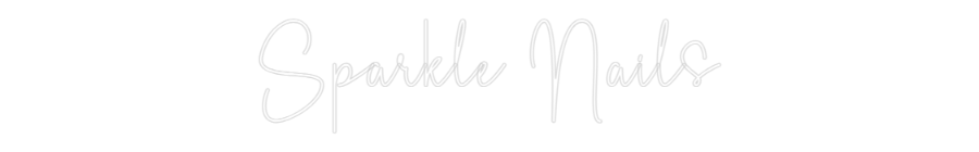 Custom Neon Sign Online Editor Sparkle Nails