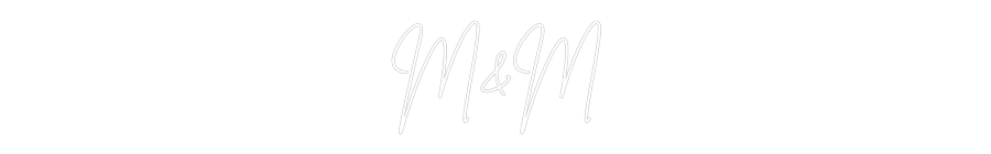 Custom Neon Sign Online Editor M&M