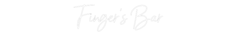 Custom Neon Sign Online Editor Finger‘s Bar
