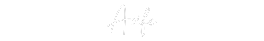 Custom Neon Sign Online Editor Aoife