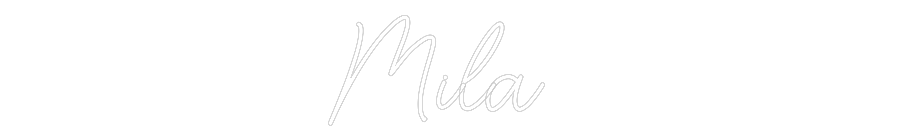 Custom Neon Sign Online Editor Mila