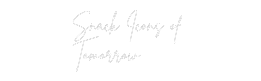 Custom Neon Sign Online Editor Snack Icons o...