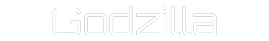 Custom Neon Sign Online Editor Godzilla