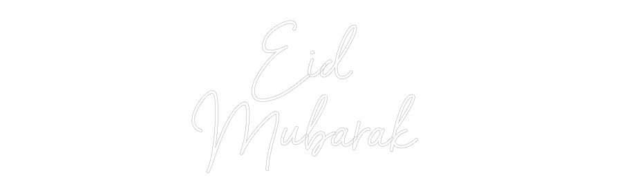 Custom Neon Sign Online Editor Eid 
Mubarak