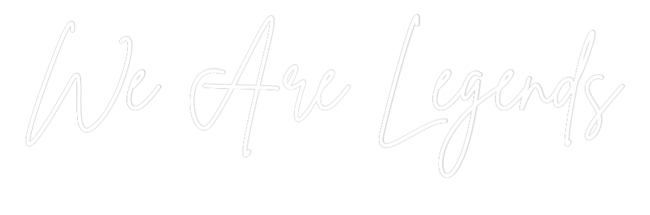 Custom Neon Sign Online Editor We Are Legends