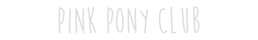 Custom Neon Sign Online Editor Pink Pony Club