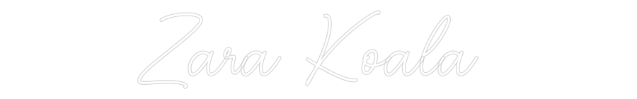 Custom Neon Sign Online Editor Zara Koala