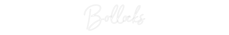 Custom Neon Sign Online Editor Bollocks