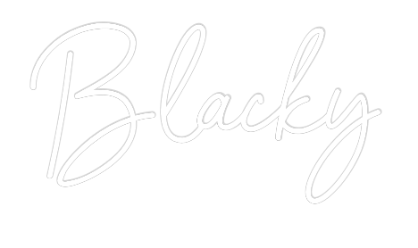 Custom Neon Sign Online Editor Blacky