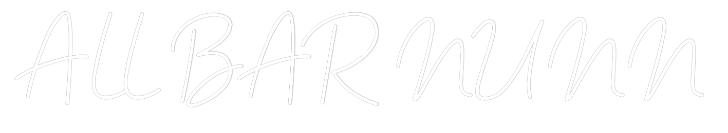 Custom Neon Sign Online Editor ALL BAR NUNN