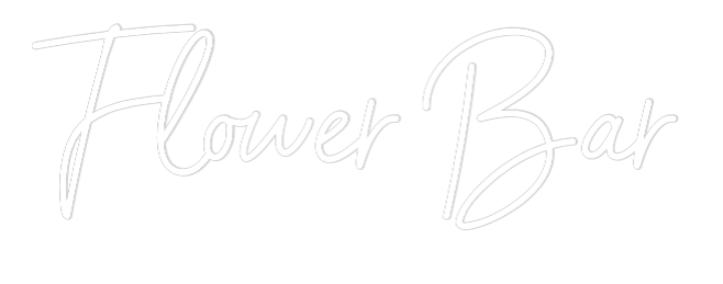 Custom Neon Sign Online Editor Flower Bar