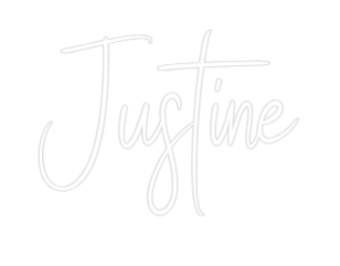 Custom Neon Sign Online Editor Justine